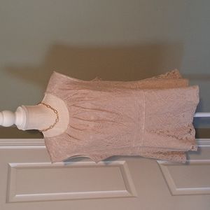 Lace top dressy peplum